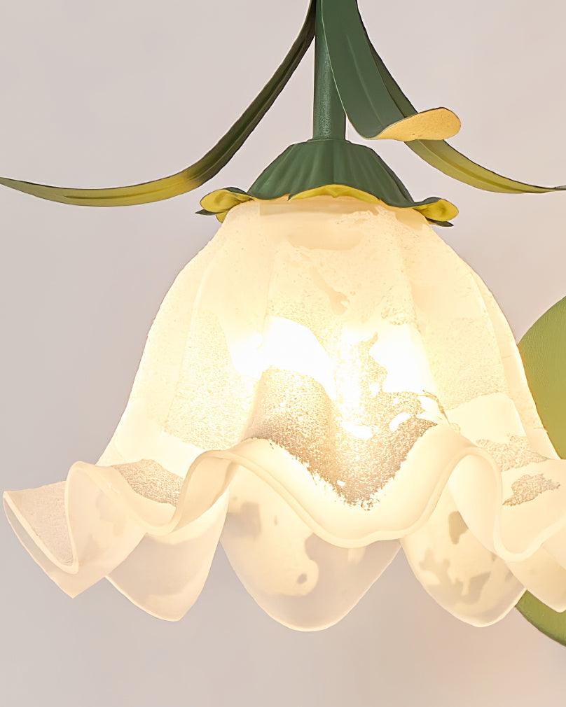 Luna Applique Murale Fleur en Verre Naturel - Neutralighting