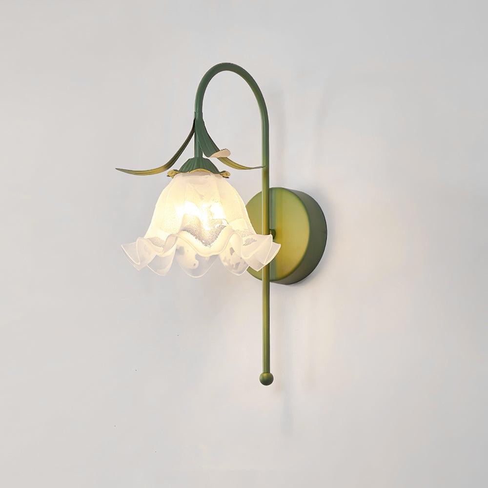 Luna Applique Murale Fleur en Verre Naturel - Neutralighting
