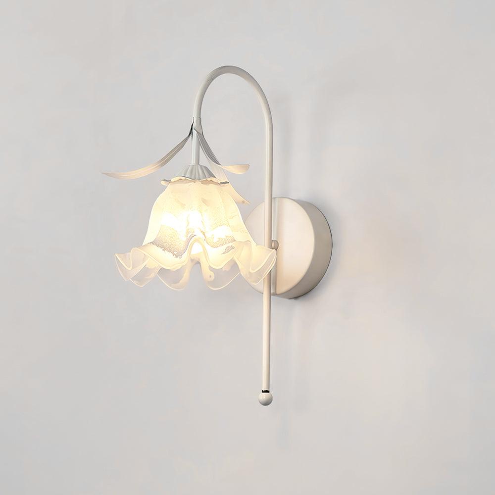 Luna Applique Murale Fleur en Verre Naturel - Neutralighting