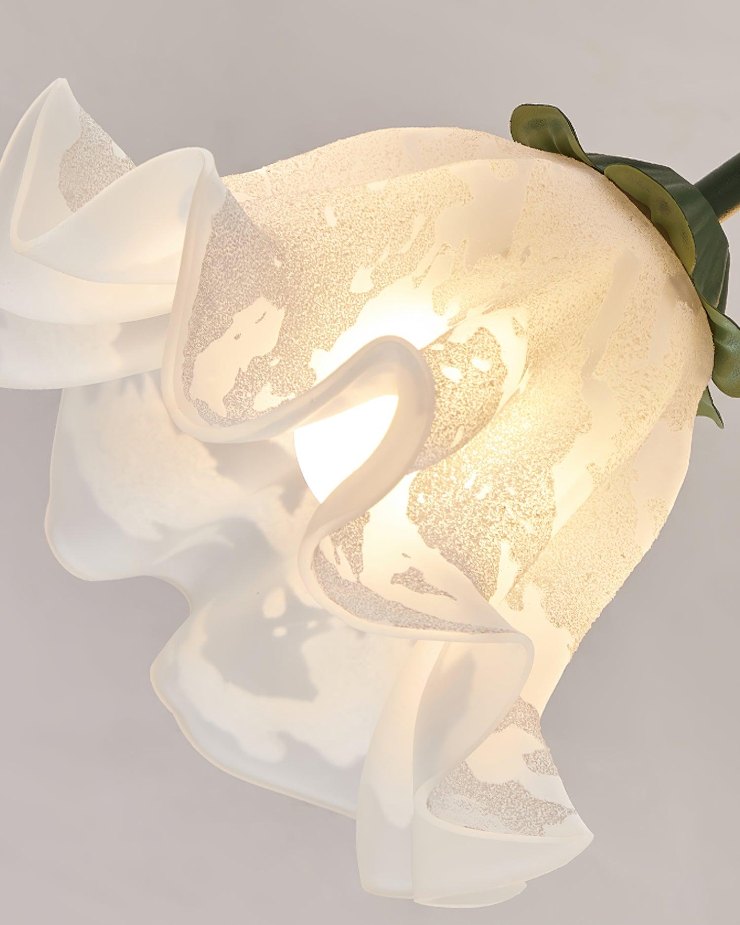 Luna Applique Murale Fleur en Verre Naturel - Neutralighting