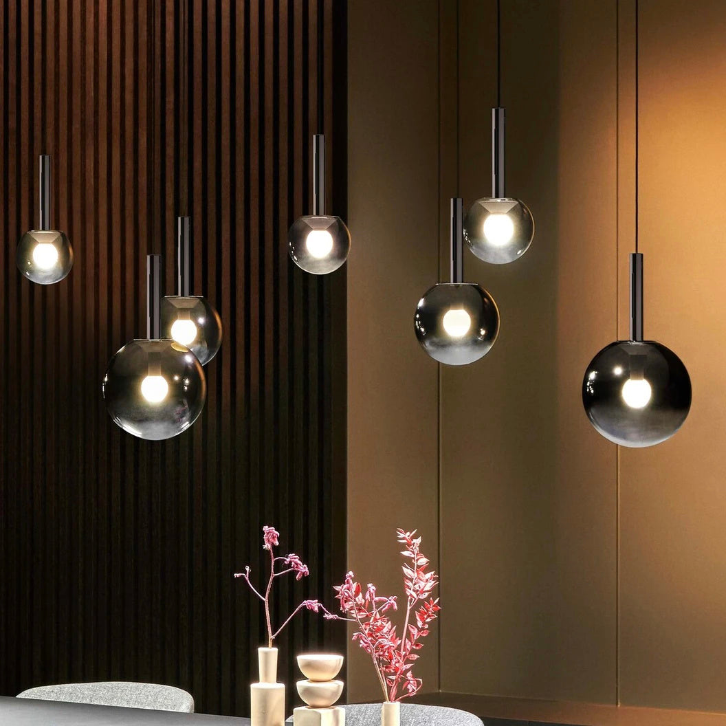 Vetheel Suspension Métal Verre Nuage Traditionnel - Neutralighting