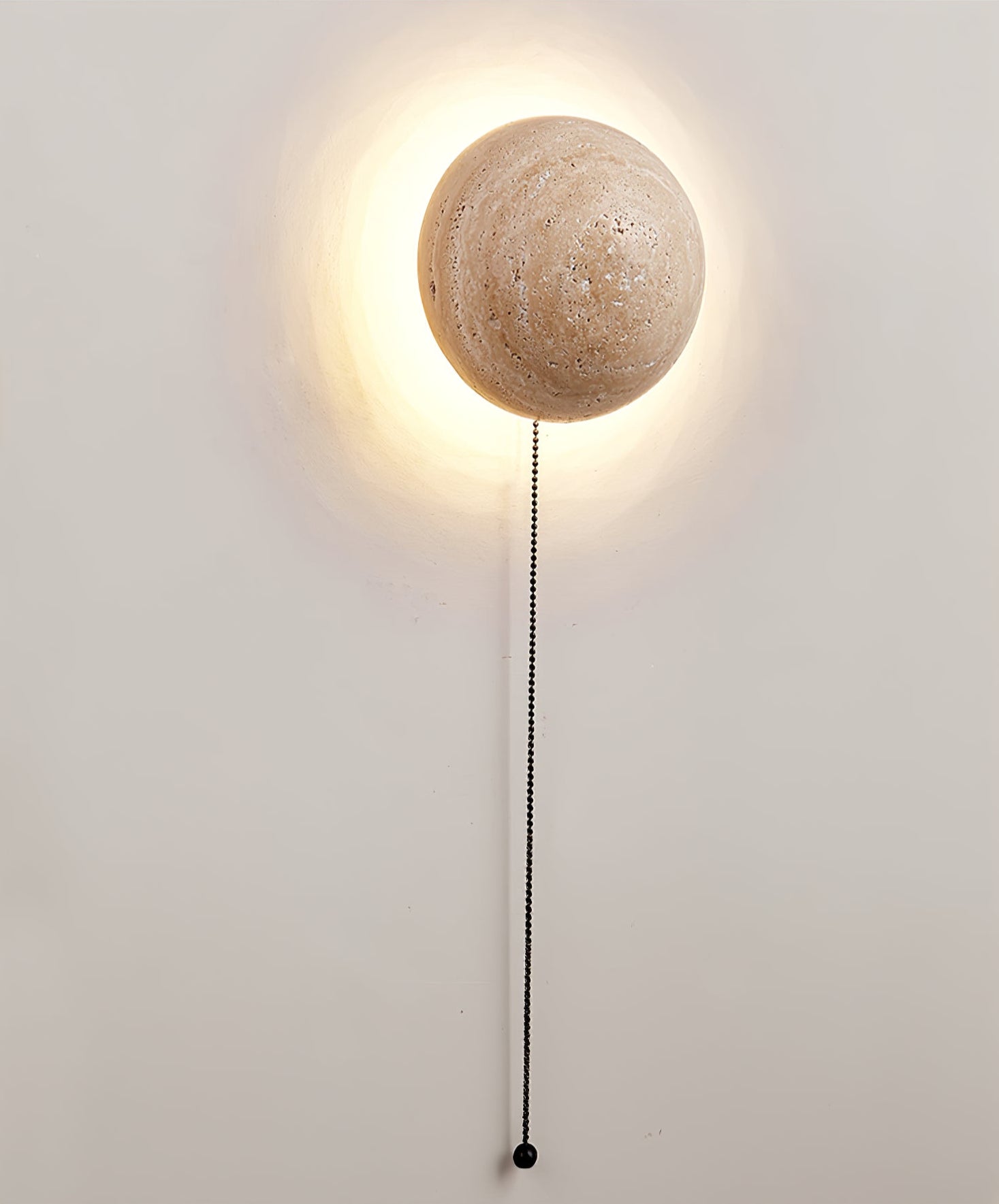 Nyvarion Applique Murale Minimaliste en Travertin - Neutralighting