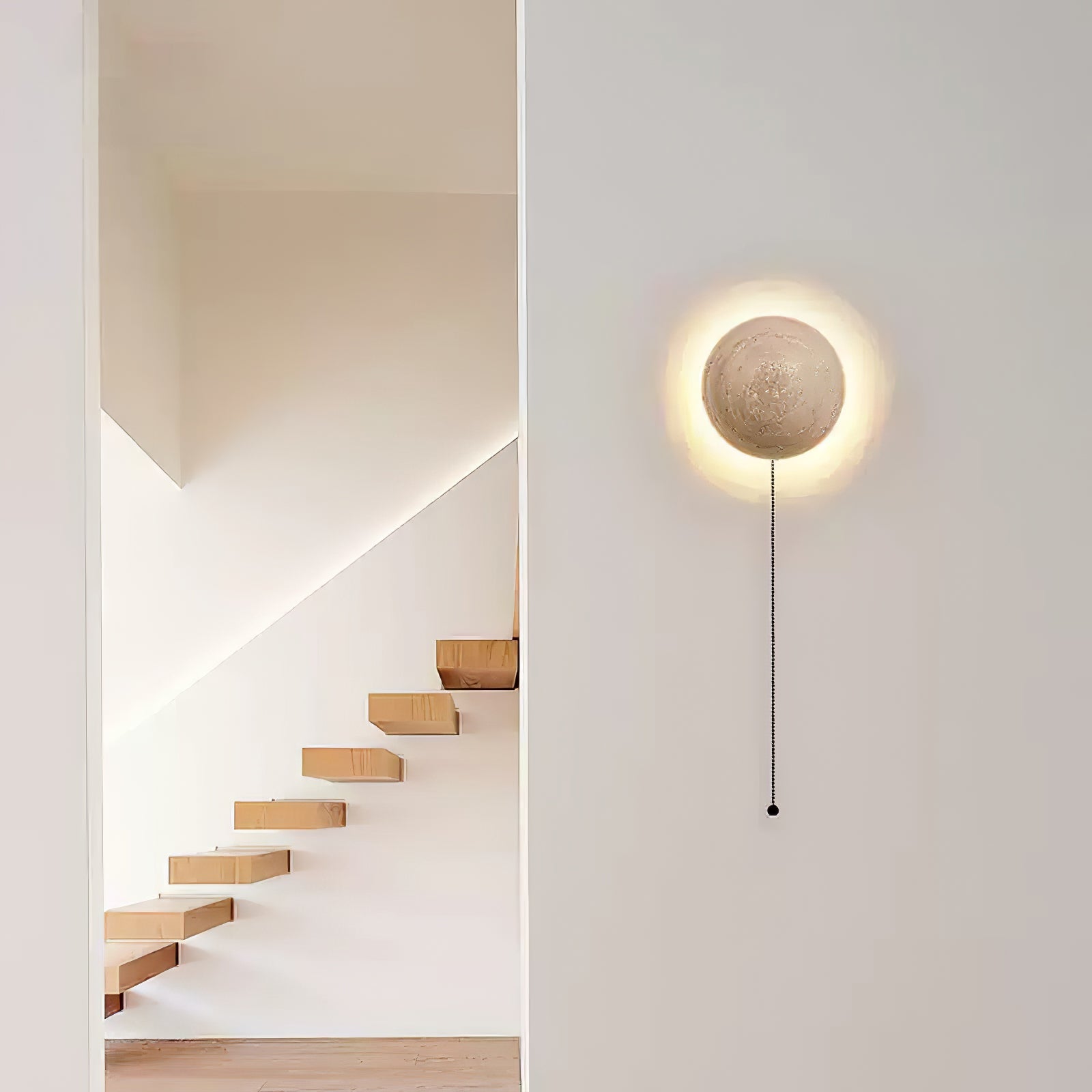 Nyvarion Applique Murale Minimaliste en Travertin - Neutralighting