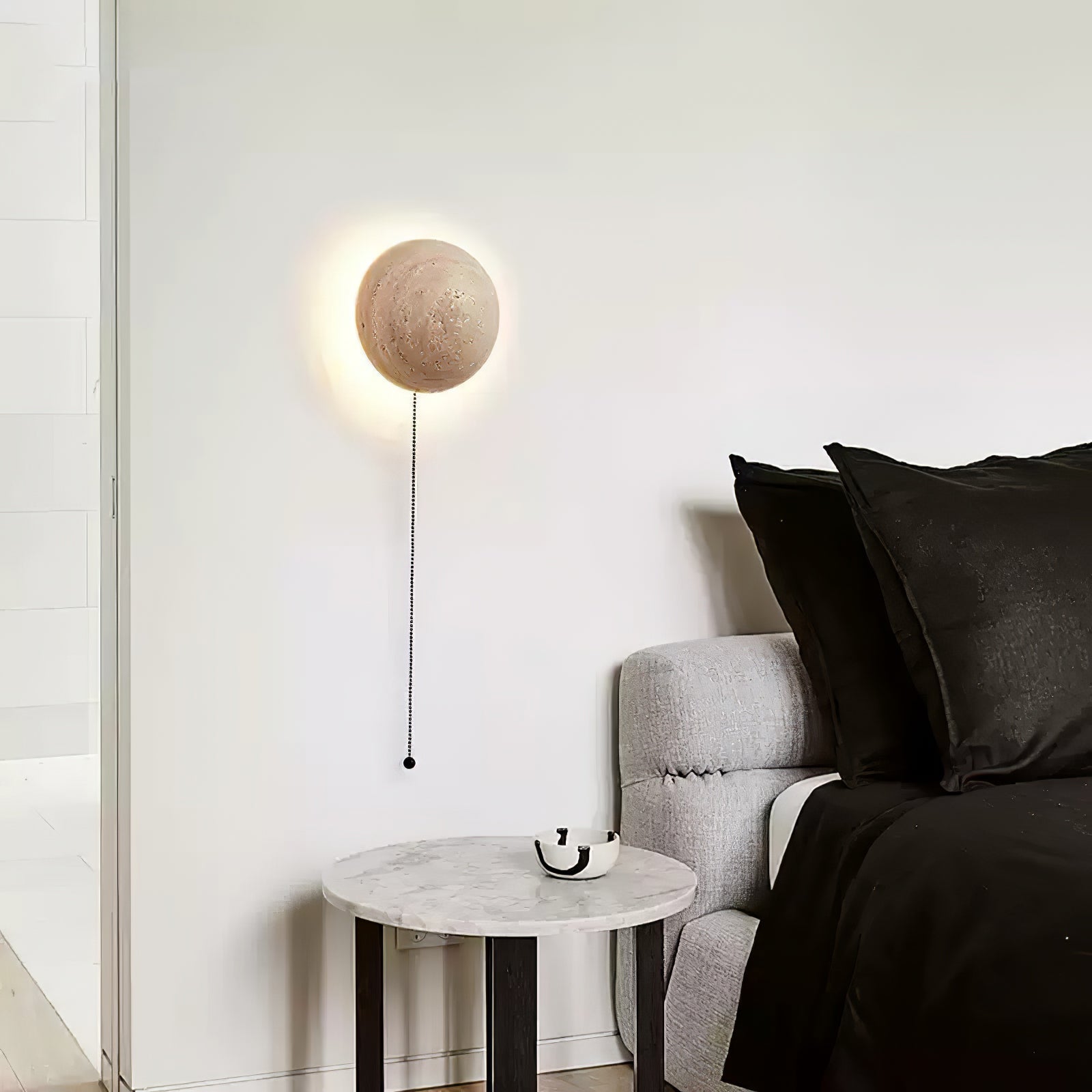 Nyvarion Applique Murale Minimaliste en Travertin - Neutralighting