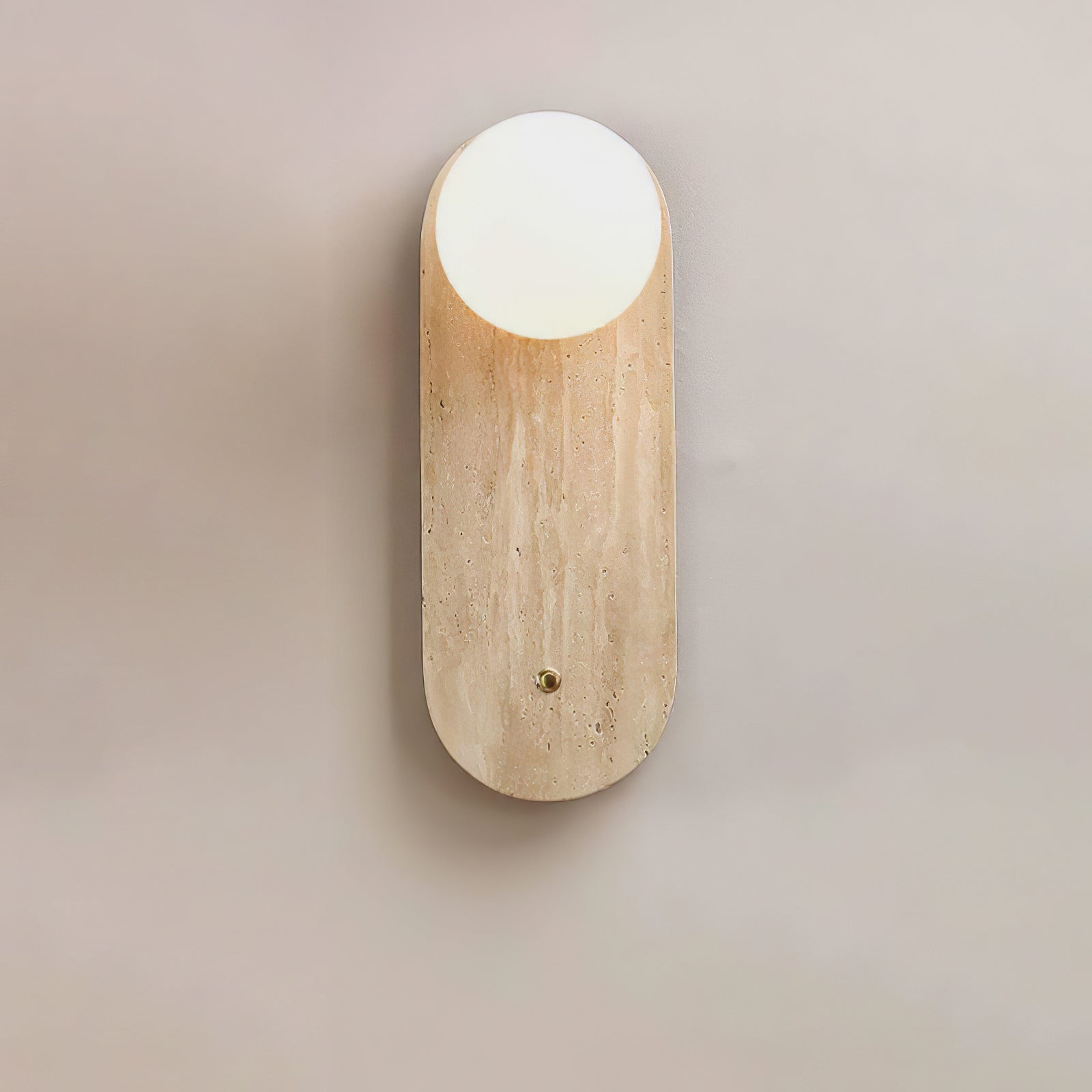 Syloryra Applique Murale Minimaliste en Travertin - Neutralighting