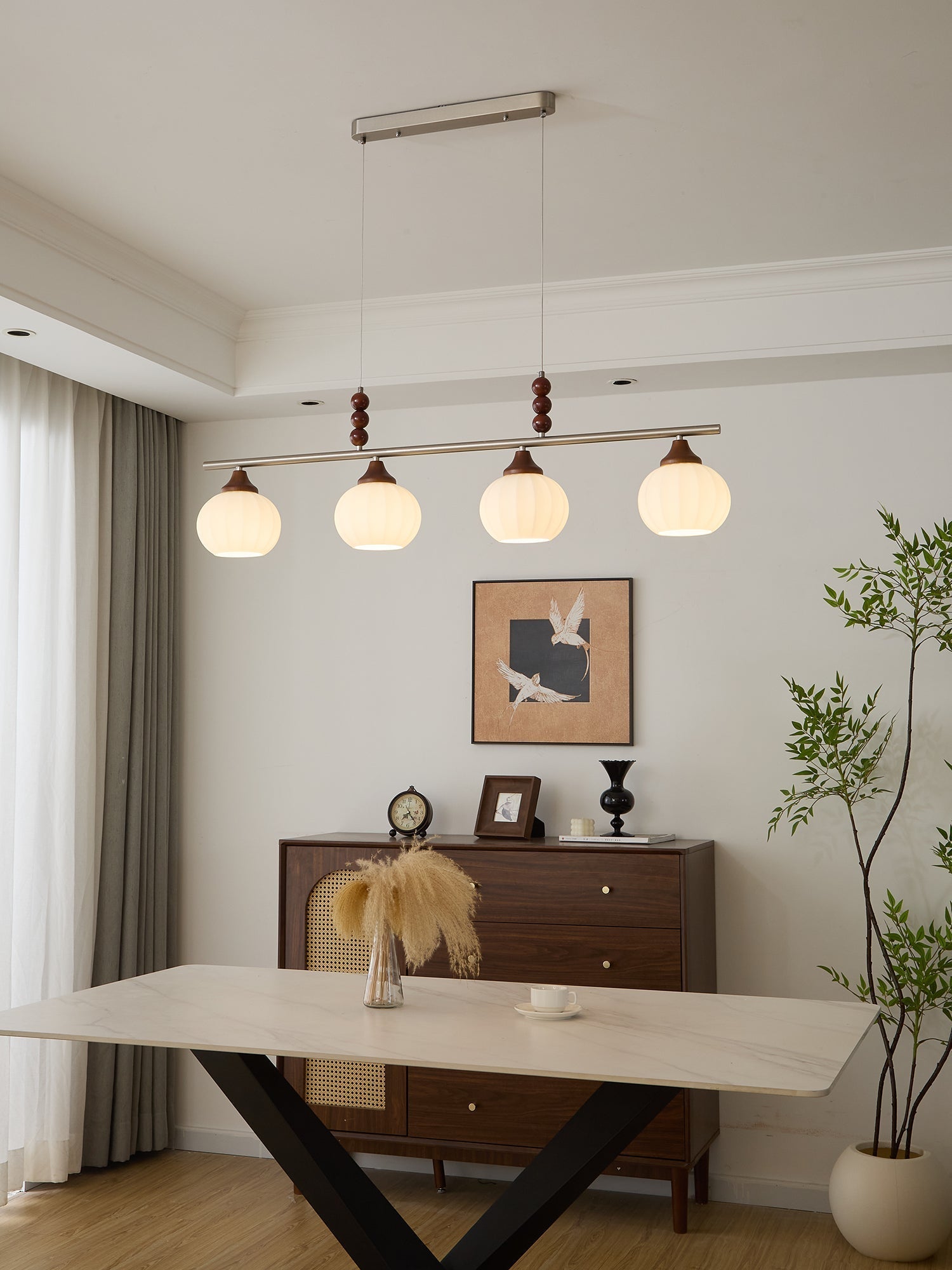 Vento Suspension en Verre Rétro - Neutralighting