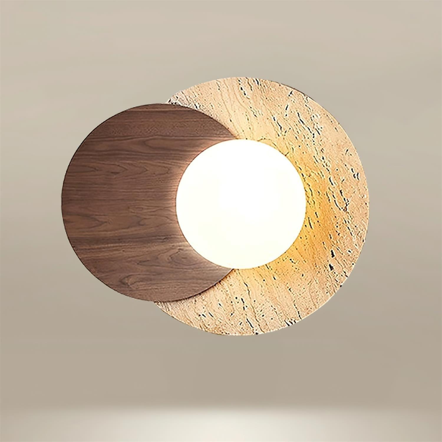 Zelirir Applique Murale Minimaliste en Travertin - Neutralighting