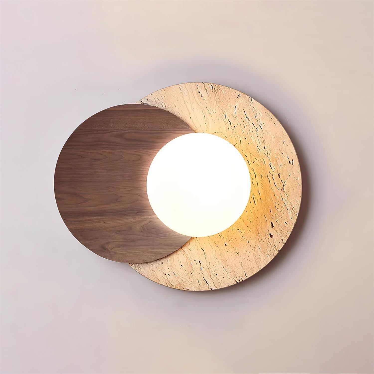 Zelirir Applique Murale Minimaliste en Travertin - Neutralighting
