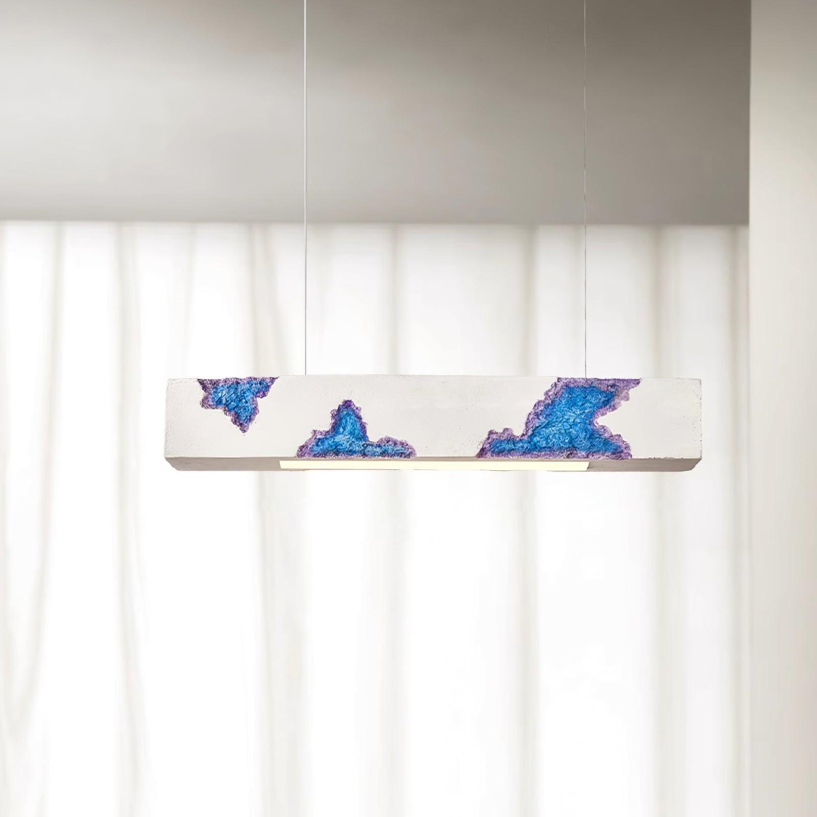 Lunar Gleam Lampe Pendante Texturée Minimaliste Céleste - Neutralighting