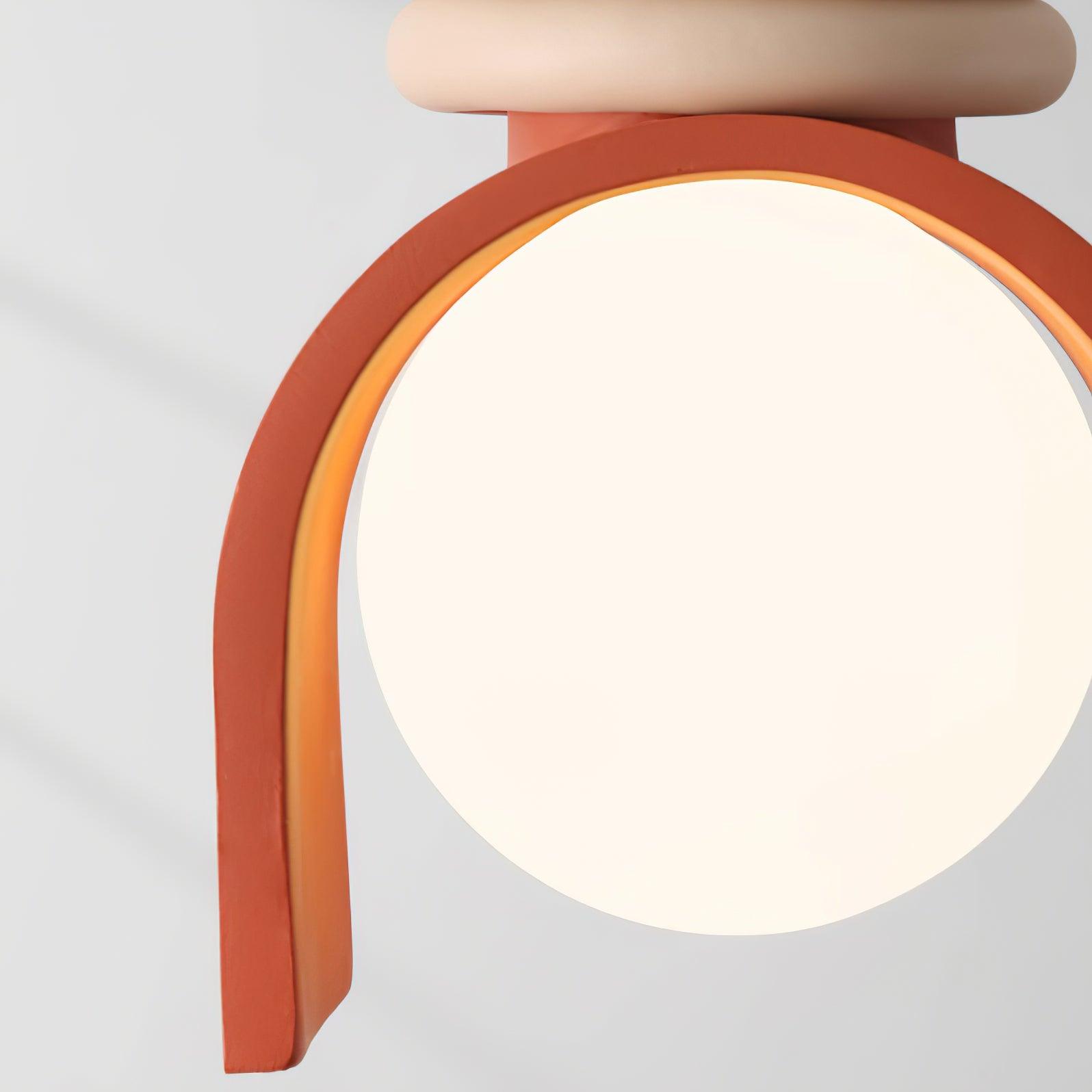 Elysin Une suspension avec globe en verre réchauffe les salles à manger Artistiques - Neutralighting
