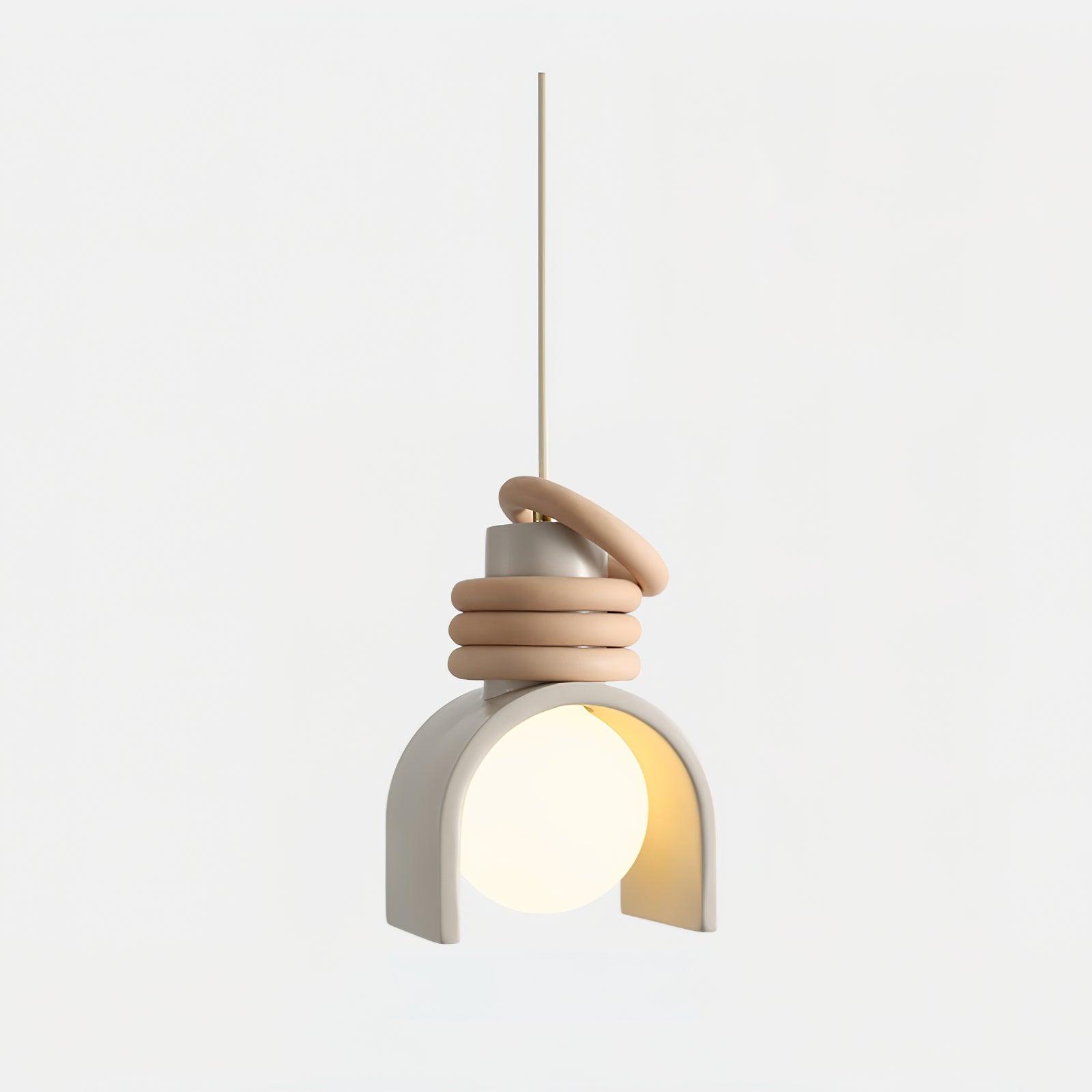 Elysin Une suspension avec globe en verre réchauffe les salles à manger Artistiques - Neutralighting