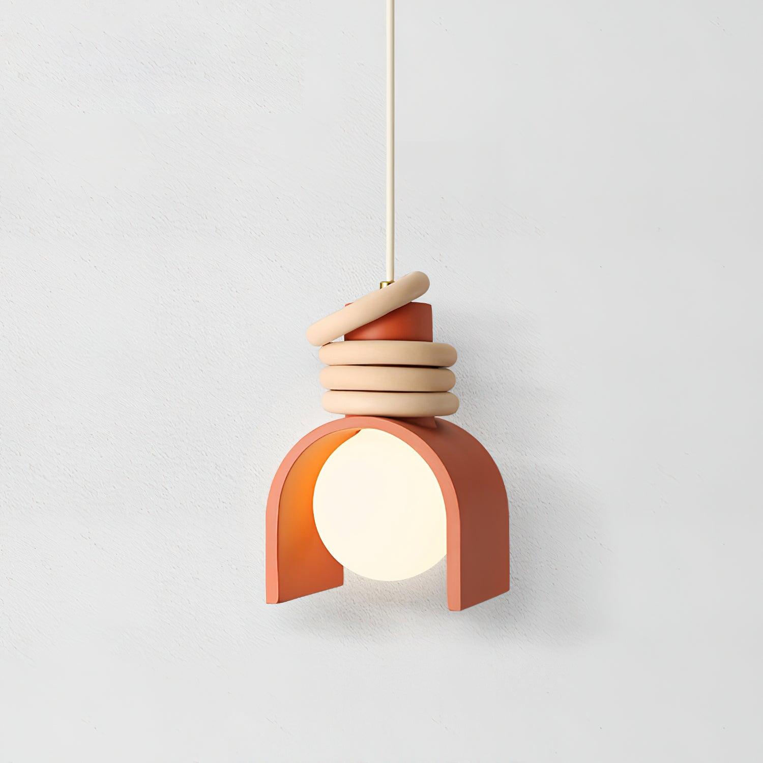 Elysin Une suspension avec globe en verre réchauffe les salles à manger Artistiques - Neutralighting