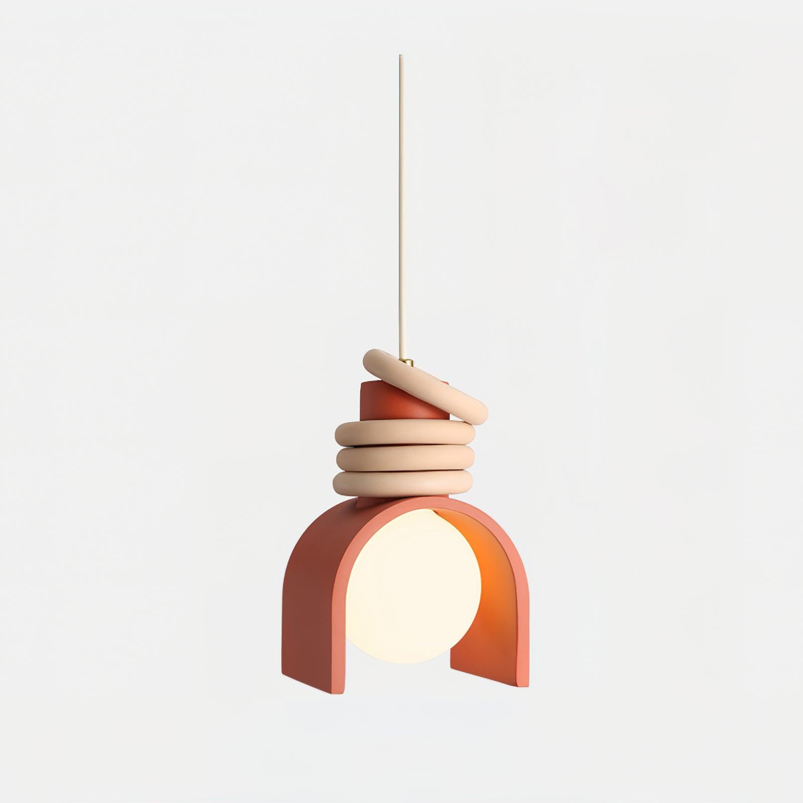 Elysin Une suspension avec globe en verre réchauffe les salles à manger Artistiques - Neutralighting
