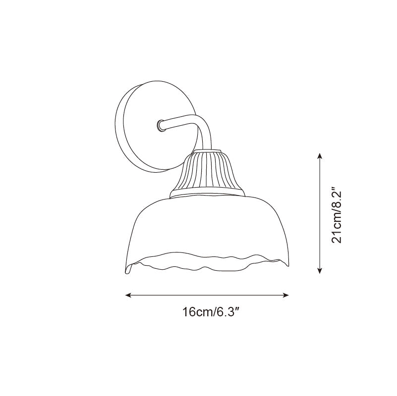 Lunara Applique Murale Abat-jour en Verre Moderne - Neutralighting