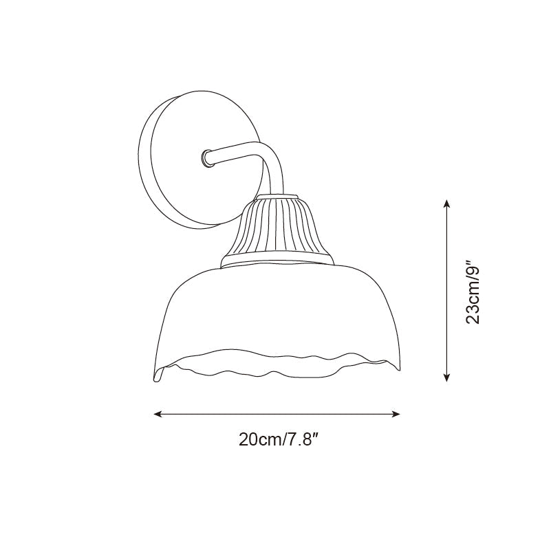 Lunara Applique Murale Abat-jour en Verre Moderne - Neutralighting