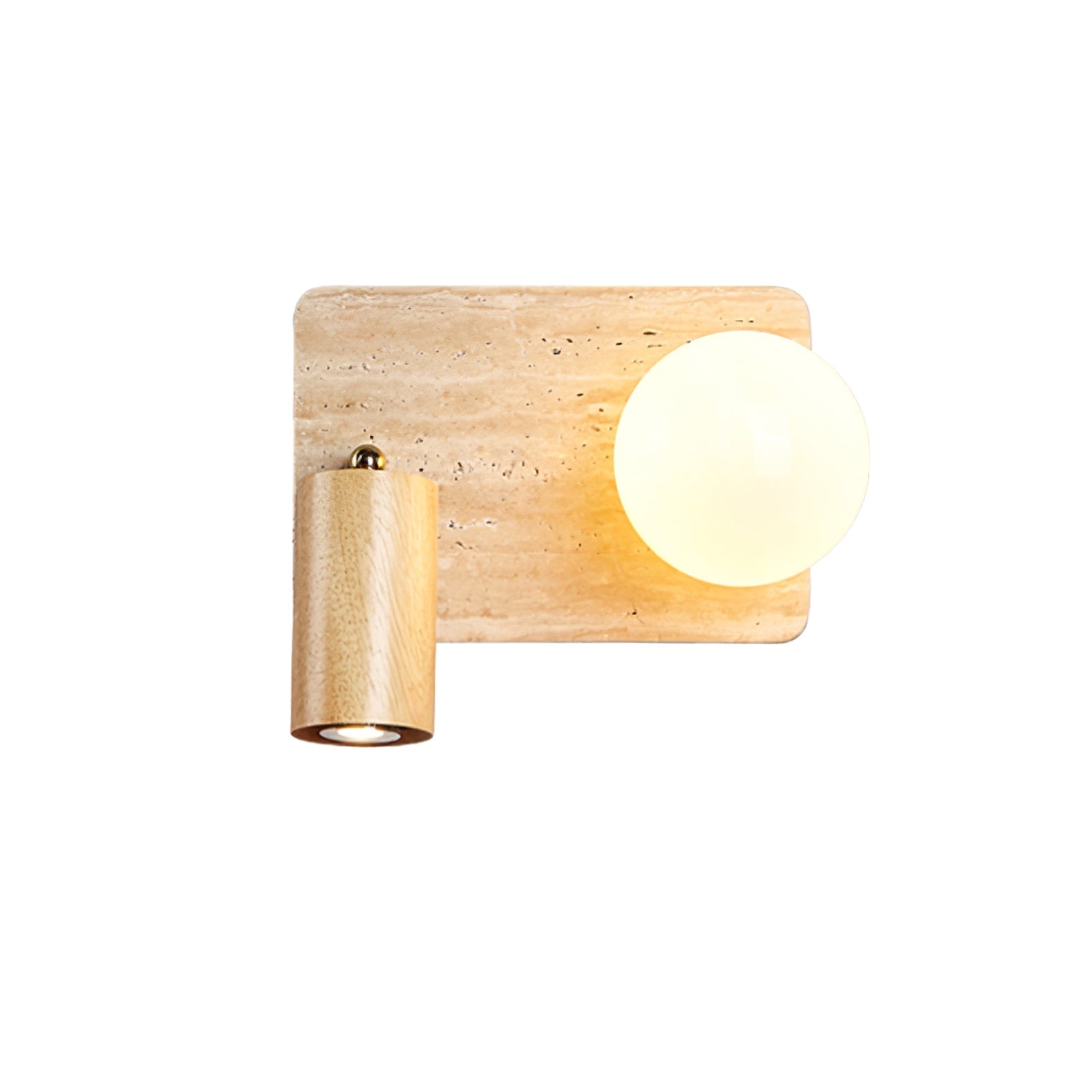 Armara Travertine Disc Wall Light - Letslighting