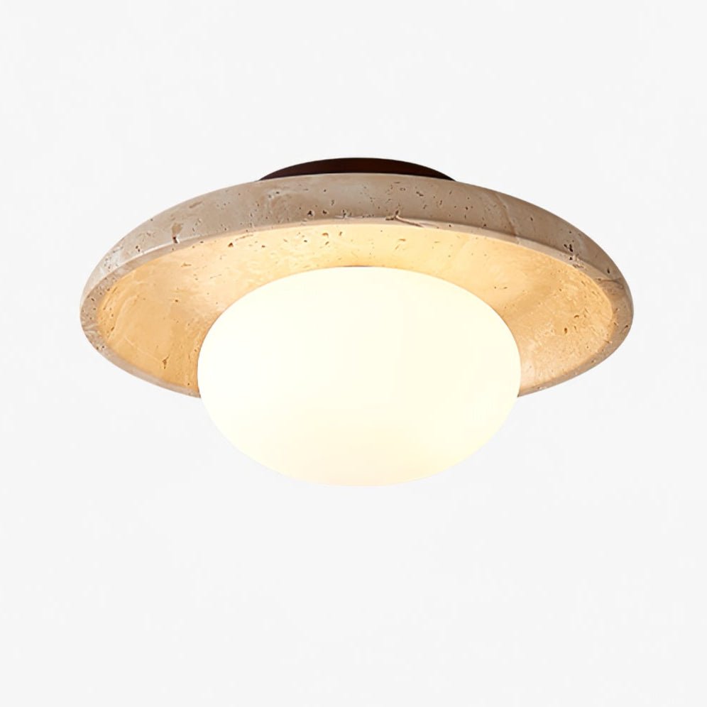 Cataliel Lampe Plafonnier Minimaliste en Travertin - Neutralighting
