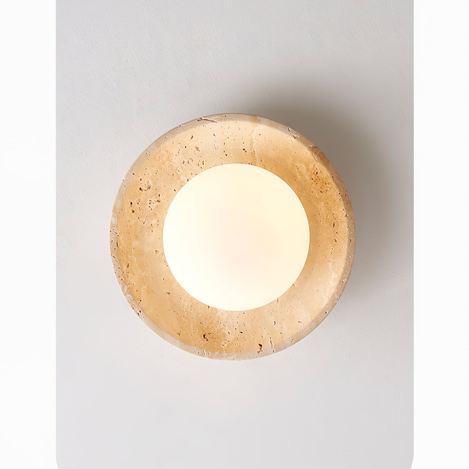 Cataliel Lampe Plafonnier Minimaliste en Travertin - Neutralighting