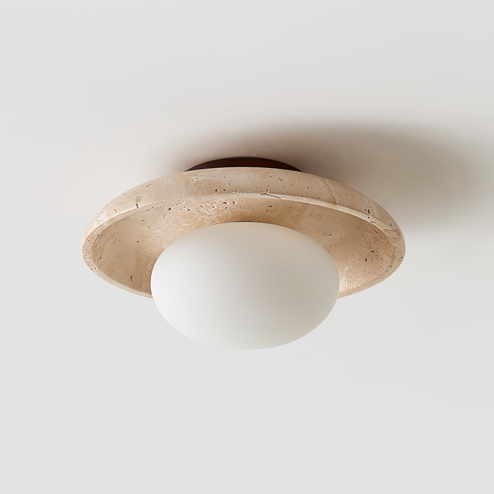 Cataliel Lampe Plafonnier Minimaliste en Travertin - Neutralighting