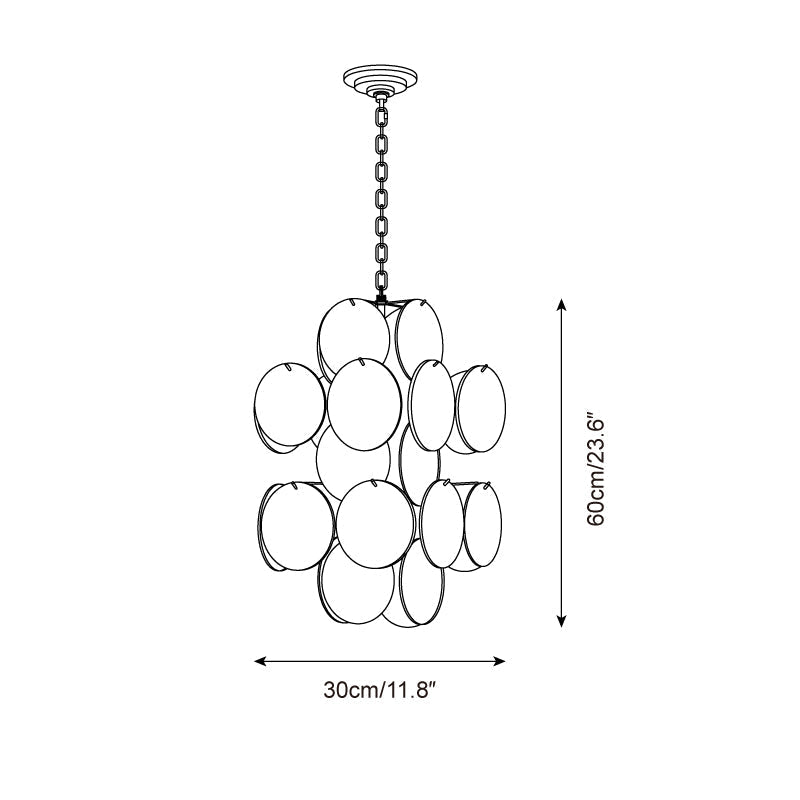Luniva Lampe Pendante Groupes de Verre Rosé - Neutralighting