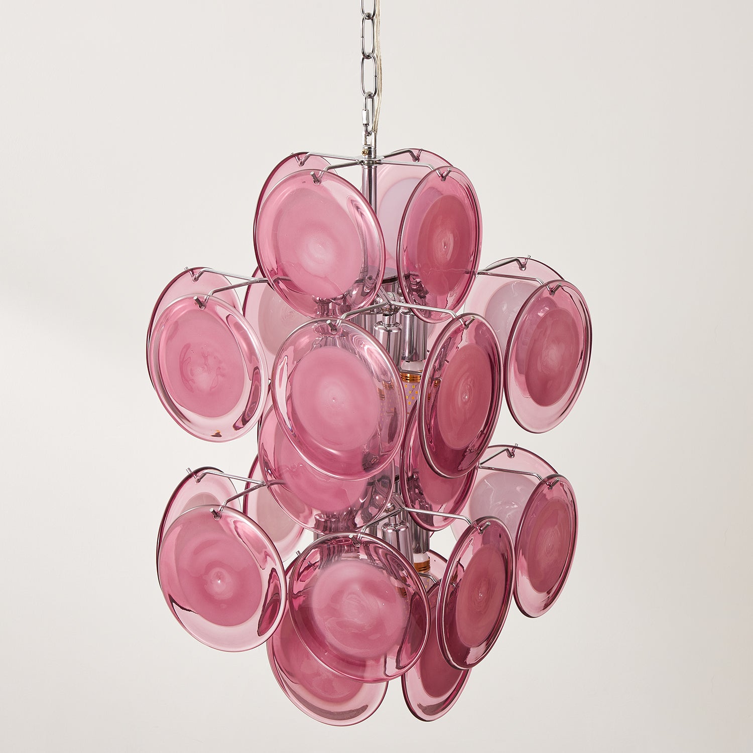 Luniva Lampe Pendante Groupes de Verre Rosé - Neutralighting