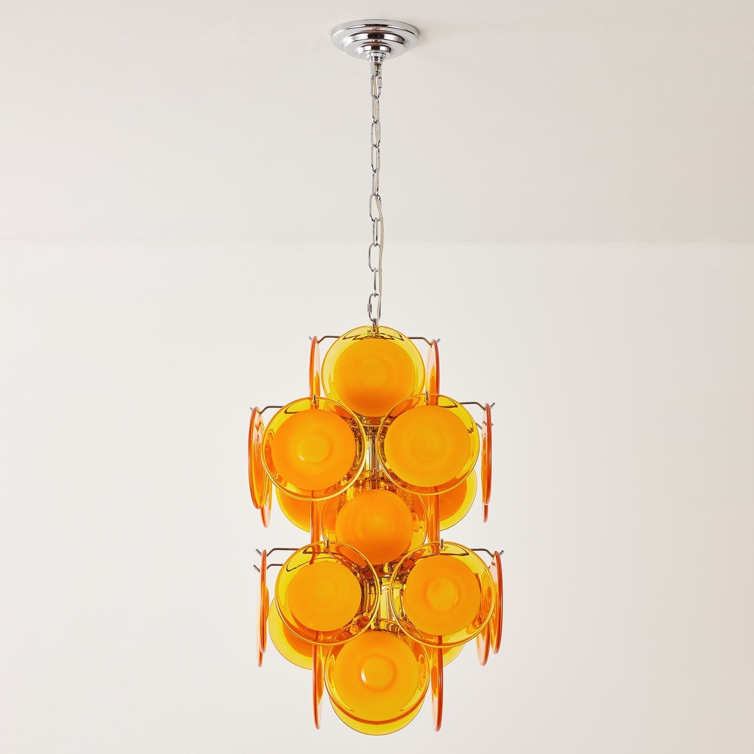 Luniva Lampe Pendante Groupes de Verre Rosé - Neutralighting
