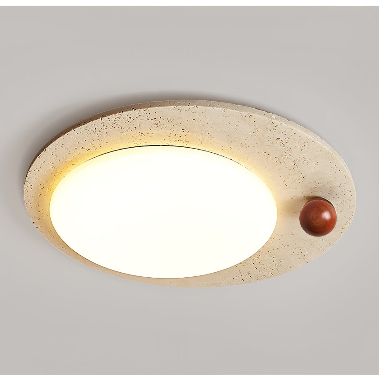 Orbia Lumière de Plafond Circulaire en Travertin - Neutralighting