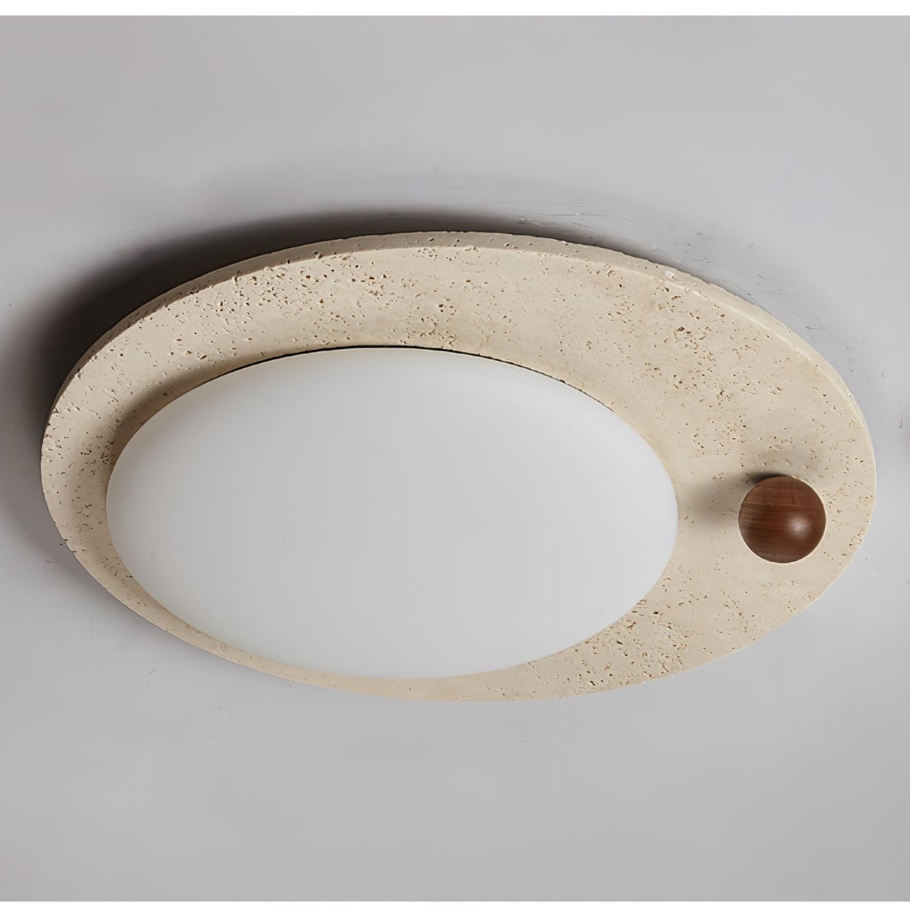Orbia Lumière de Plafond Circulaire en Travertin - Neutralighting