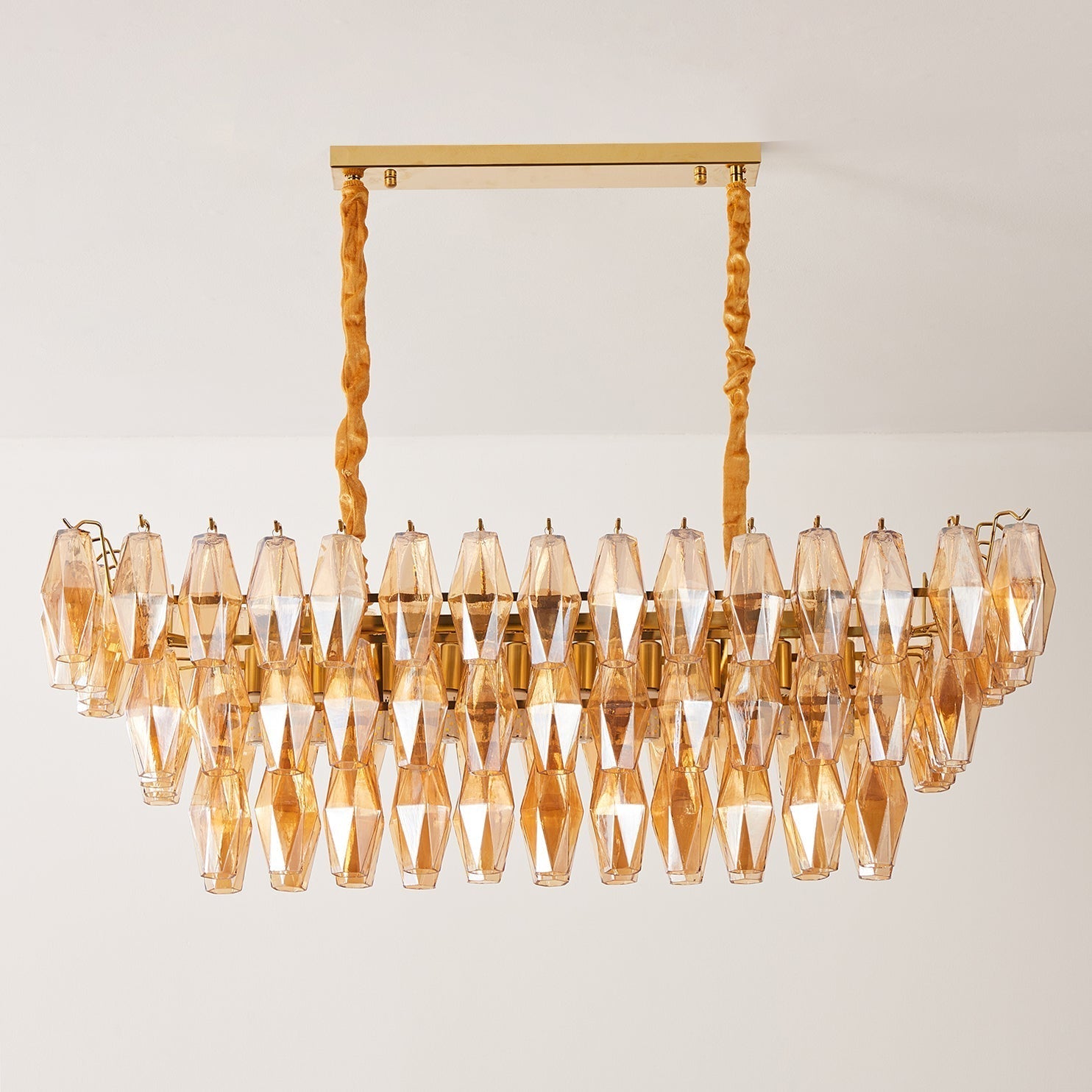 Lunvara Lustre Cascade de Prismes Moderne - Neutralighting