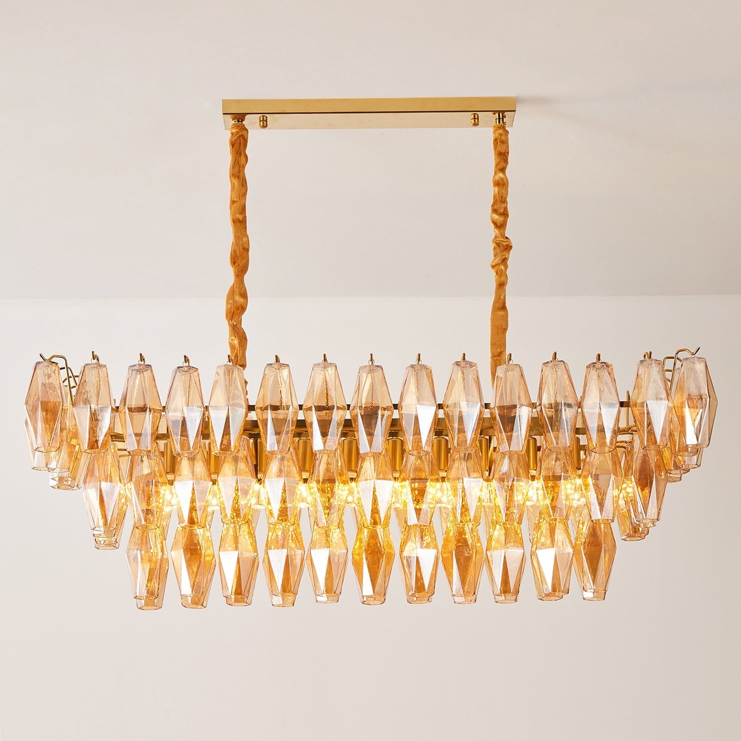 Lunvara Lustre Cascade de Prismes Moderne - Neutralighting