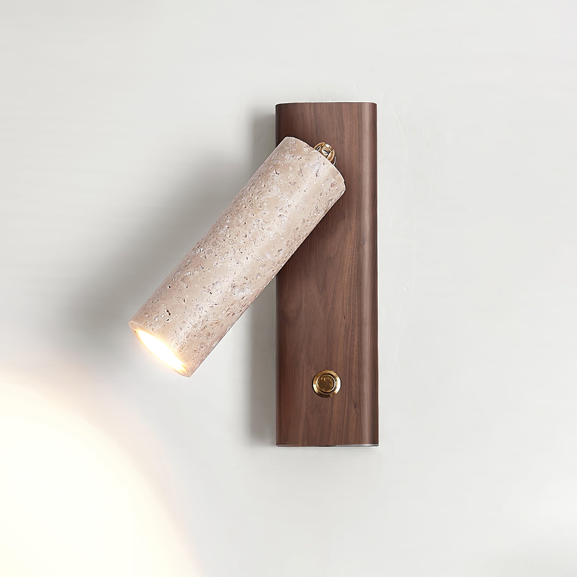 Ornoria Applique Murale Cylindrique en Travertin - Neutralighting