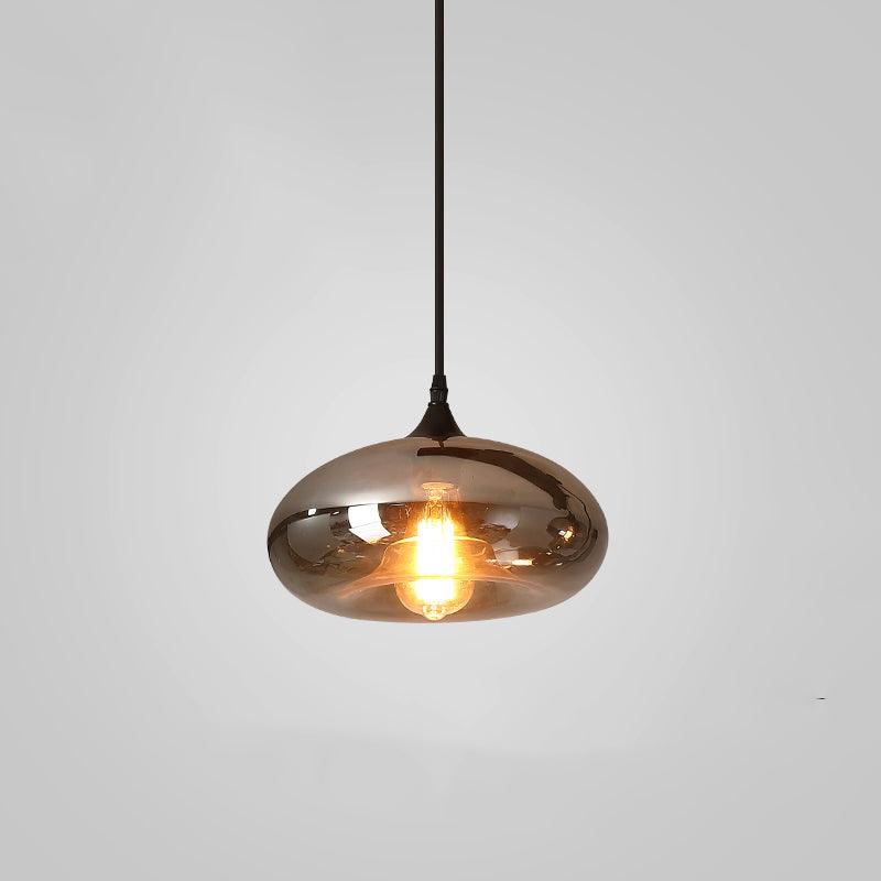 June Suspension Luminaire Industriel Verre Gris Fumé - Neutralighting