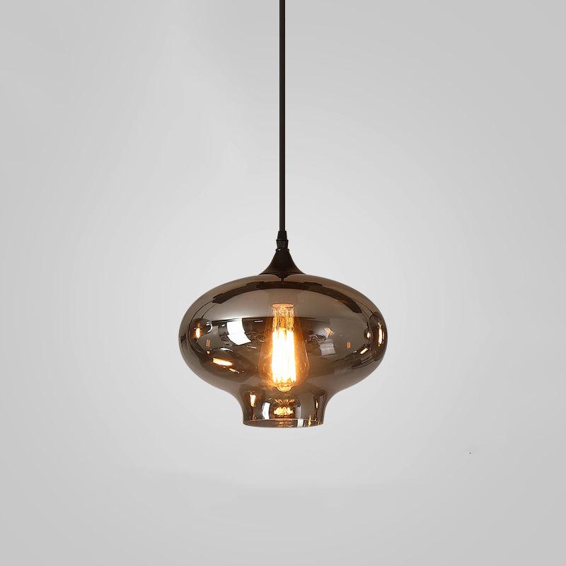 June Suspension Luminaire Industriel Verre Gris Fumé - Neutralighting