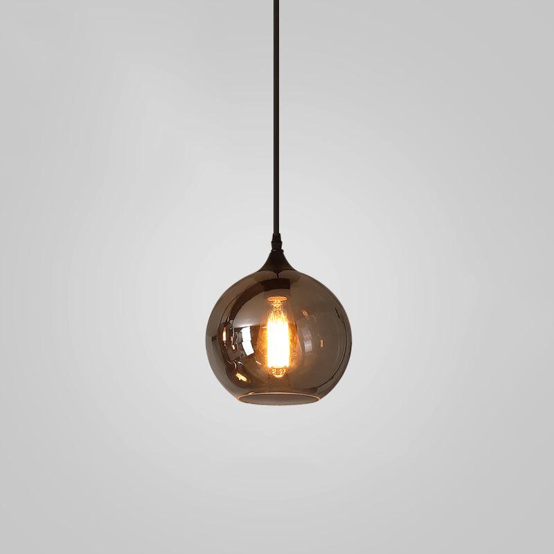 June Suspension Luminaire Industriel Verre Gris Fumé - Neutralighting