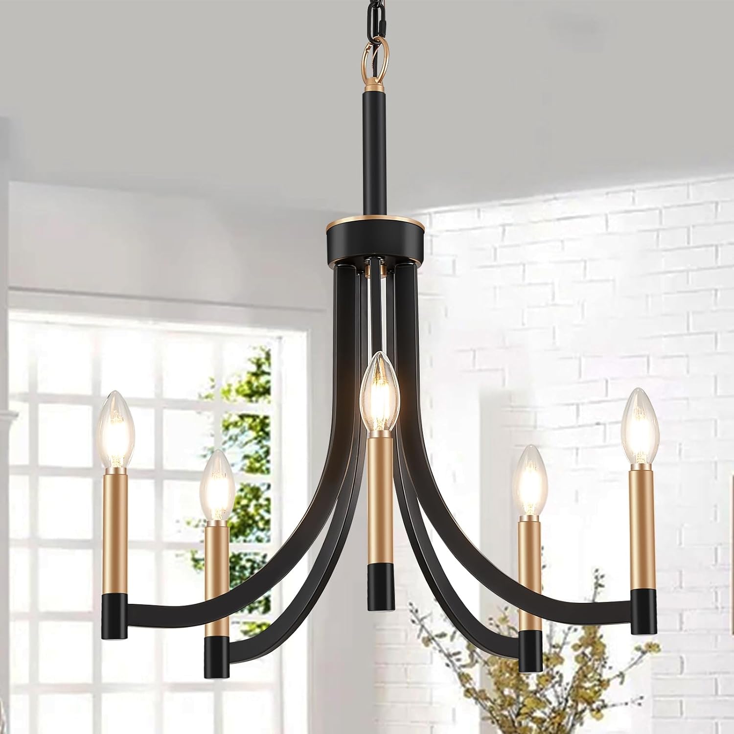 Ceshaora Lustre Laiton Métal Industriel Vintage - Neutralighting