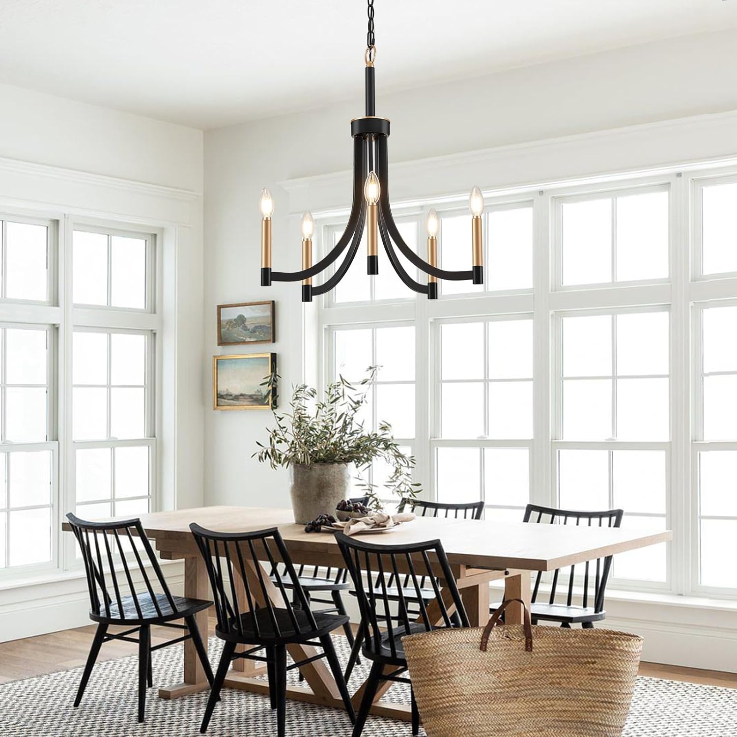 Ceshaora Lustre Laiton Métal Industriel Vintage - Neutralighting