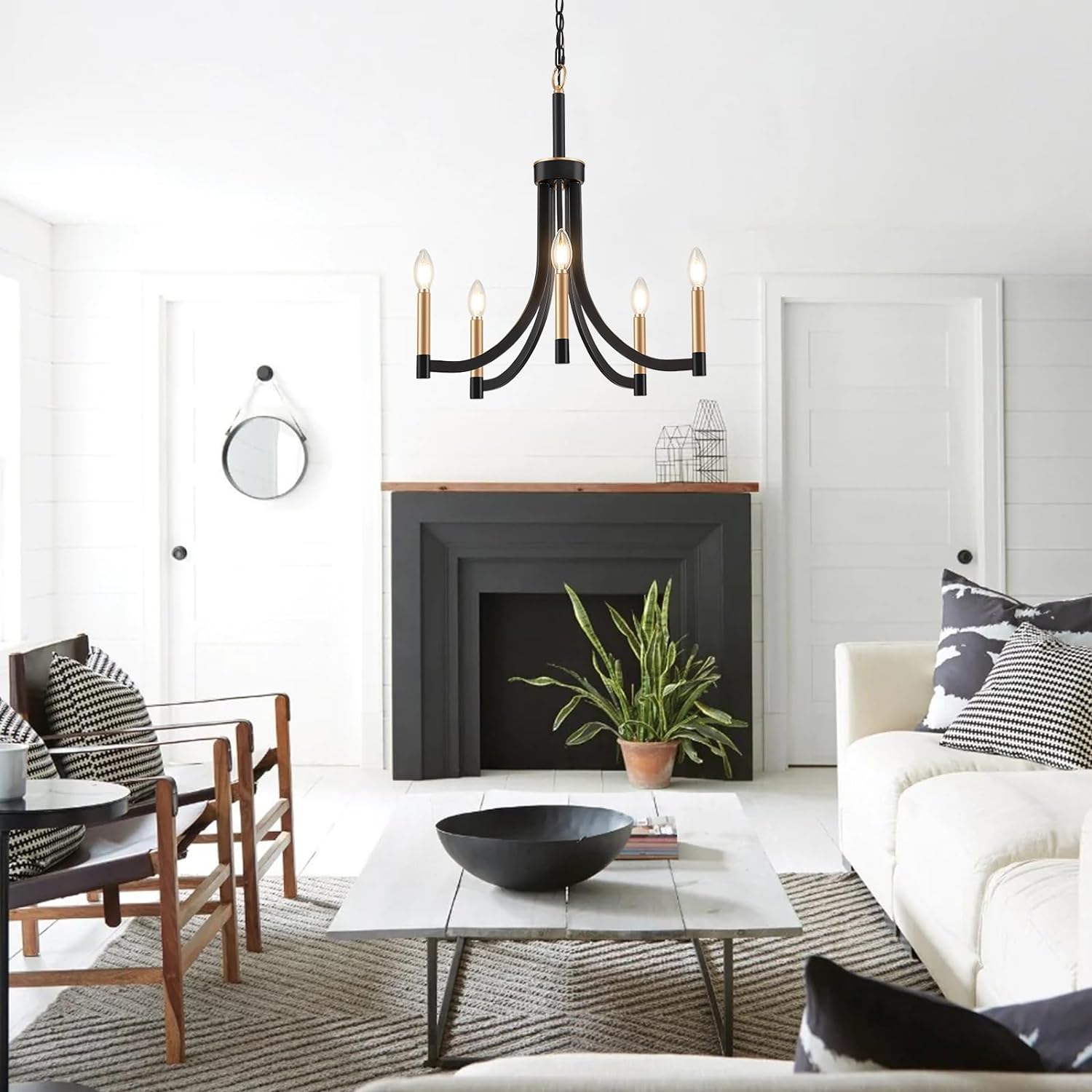 Ceshaora Lustre Laiton Métal Industriel Vintage - Neutralighting