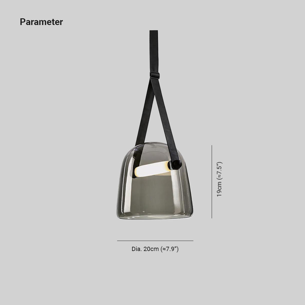 Averisce Suspension Industrielle en Cuir - Neutralighting