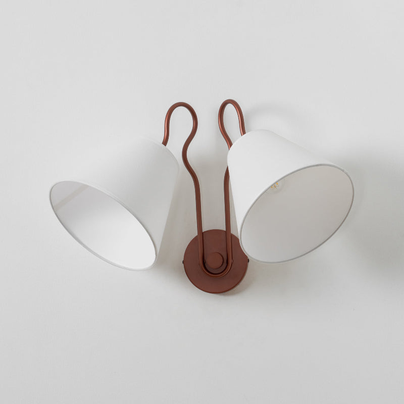 Elthayra Applique Murale Métal Tissu Industriel Vintage - Neutralighting