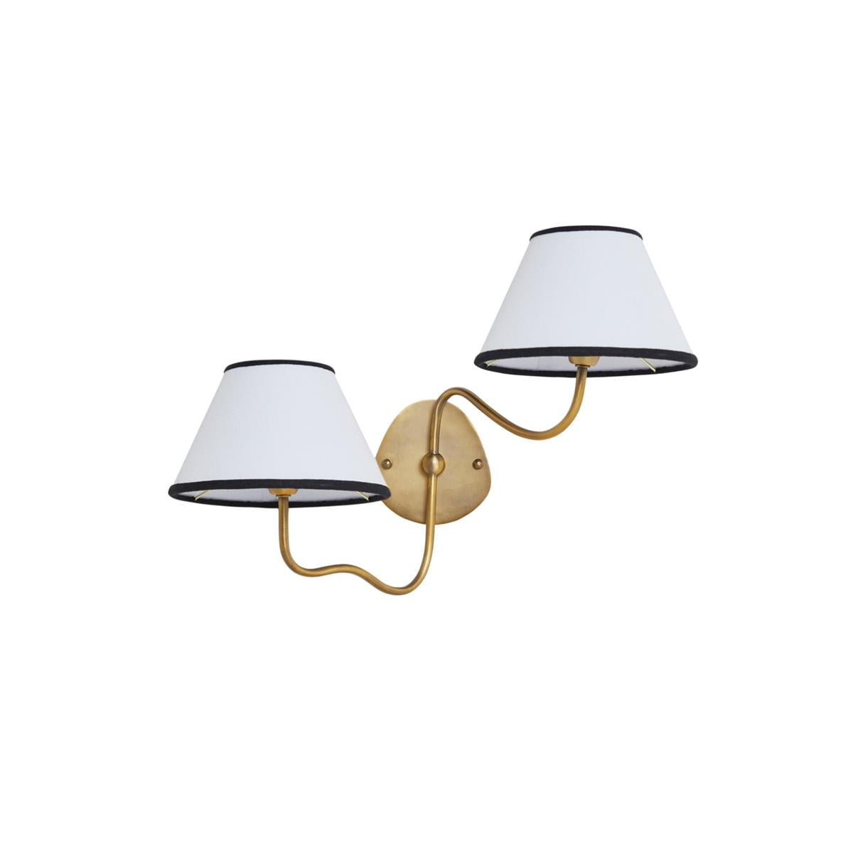 Evynor Applique Murale Laiton Tissu Industriel Vintage - Neutralighting