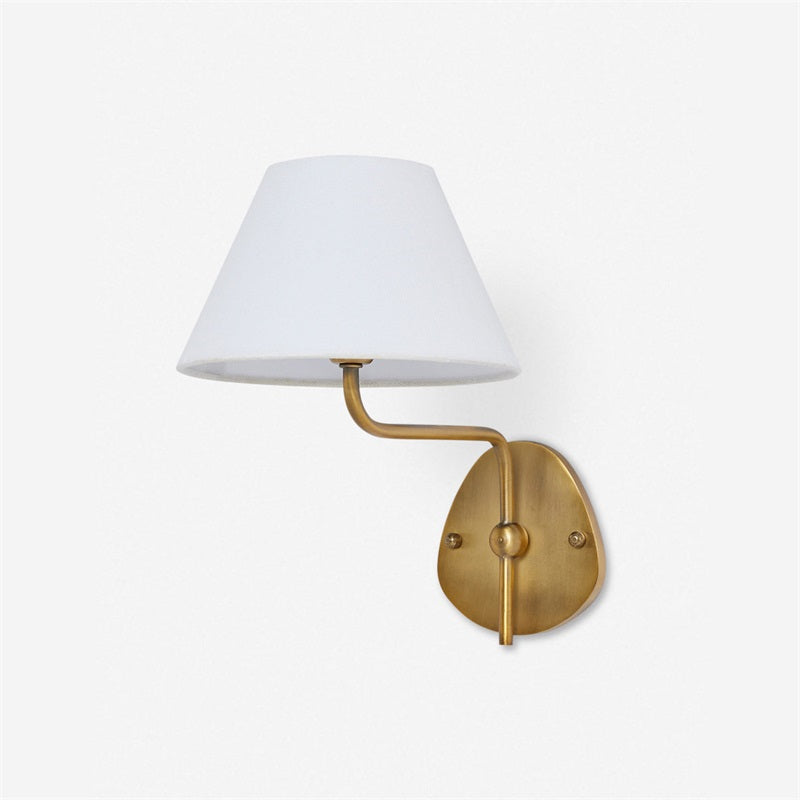 Evynor Applique Murale Laiton Tissu Industriel Vintage - Neutralighting