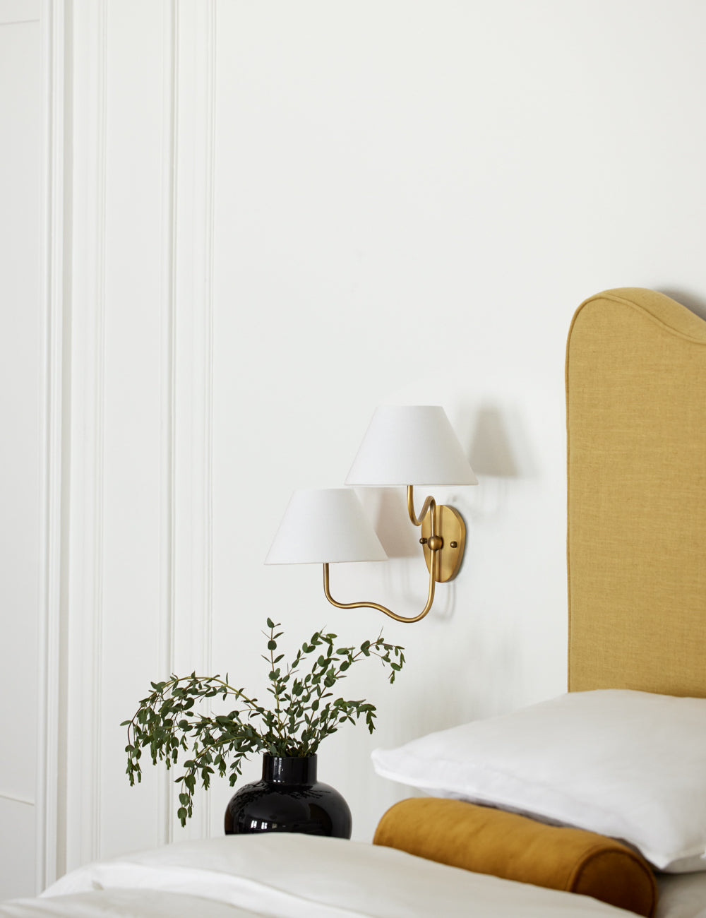 Evynor Applique Murale Laiton Tissu Industriel Vintage - Neutralighting