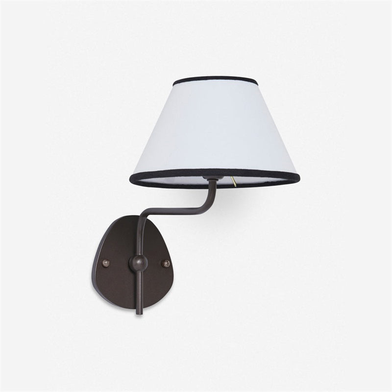Evynor Applique Murale Laiton Tissu Industriel Vintage - Neutralighting