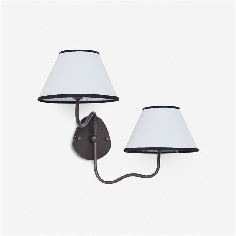 Evynor Applique Murale Laiton Tissu Industriel Vintage - Neutralighting