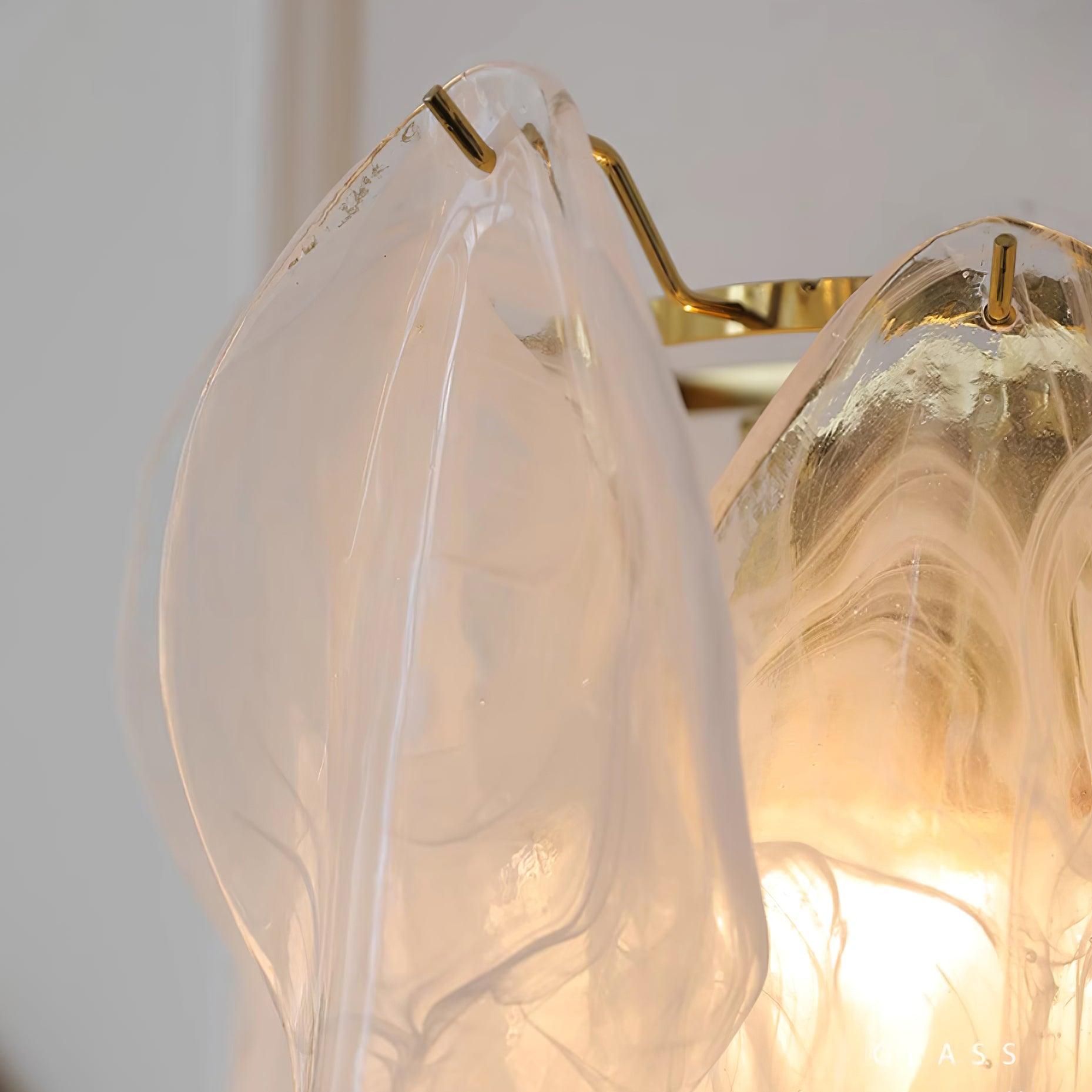 Evelo Lustra Applique Murale Verre Pétale - Neutralighting