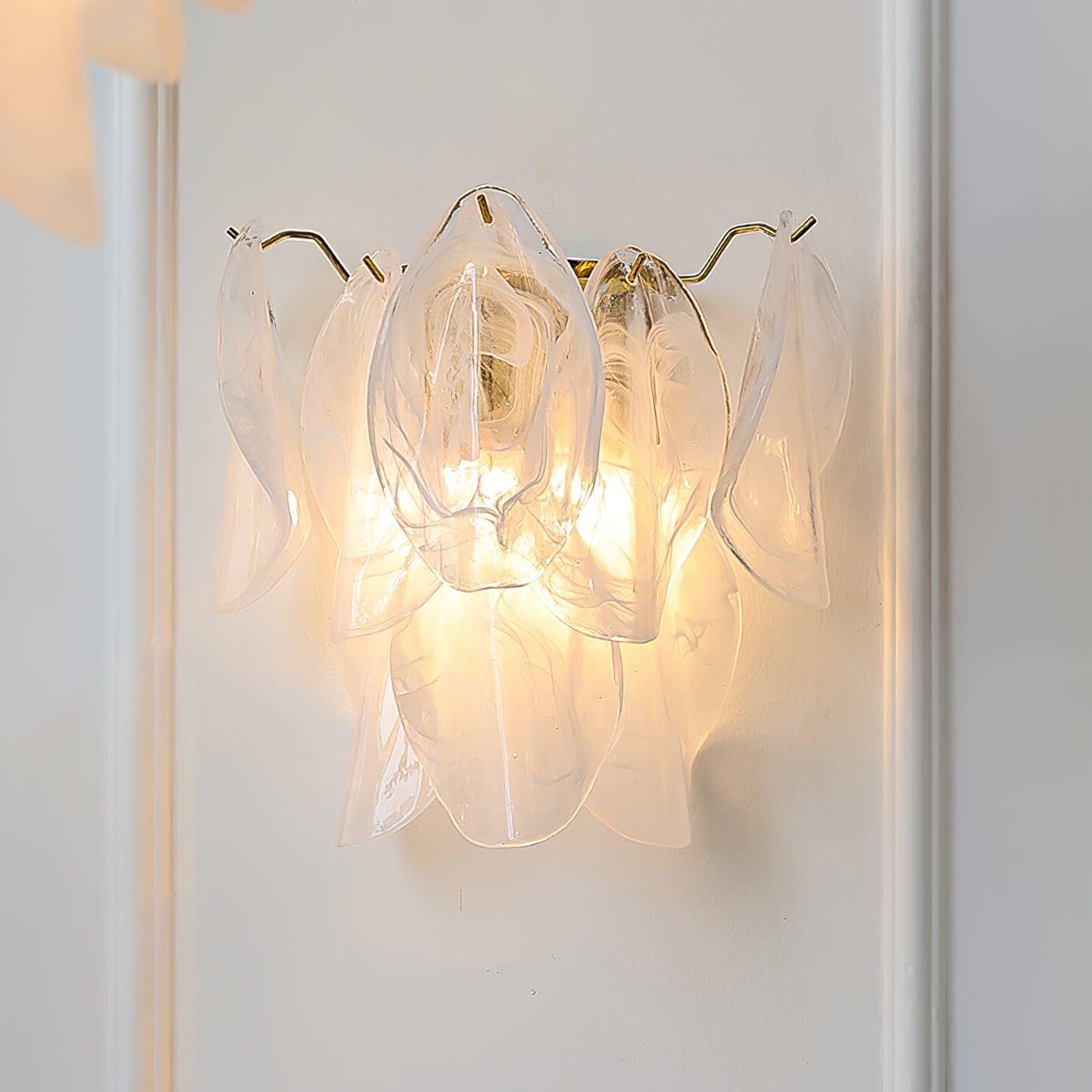 Evelo Lustra Applique Murale Verre Pétale - Neutralighting