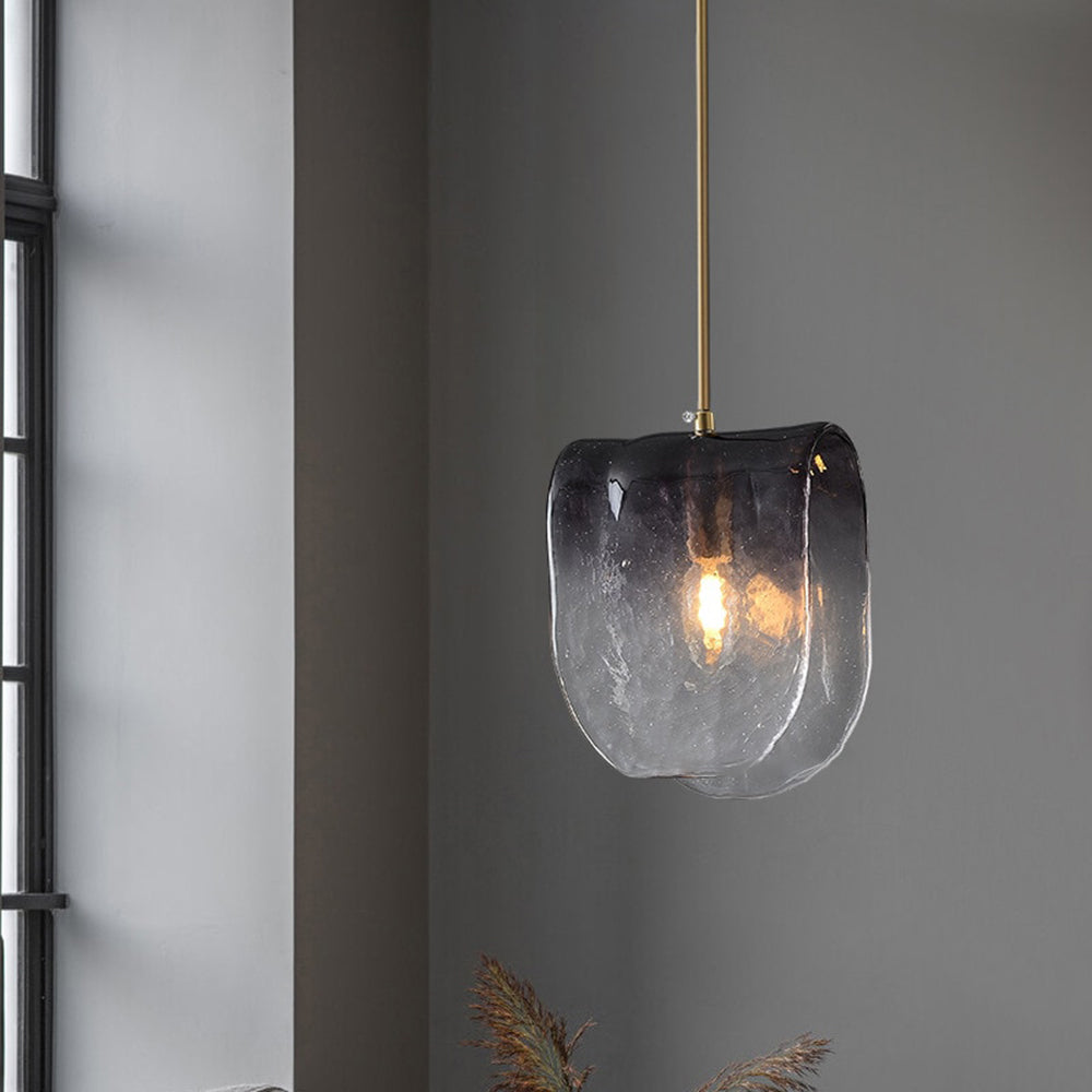 Valentina Suspension Contemporaine Métal/Verre Noir Salon - Neutralighting