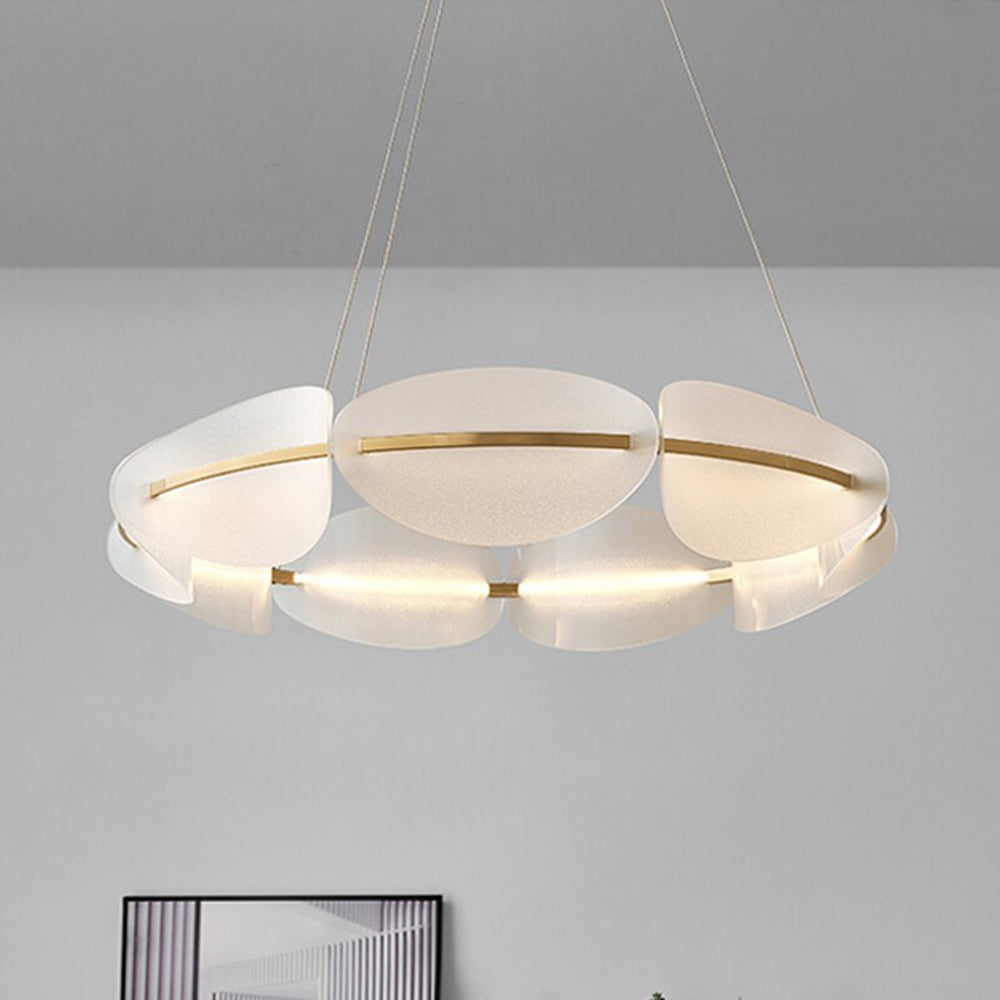Arisha Suspension Ronde Moderne, Métal/Acrylique, Couleur Variable, Salon/Chambre à Coucher - Neutralighting