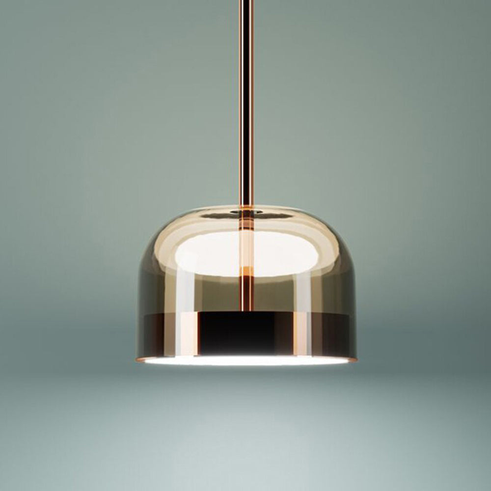 Valentina Suspension Nordique, Métal/Verre, Noir/Or, Salle à Manger - Neutralighting