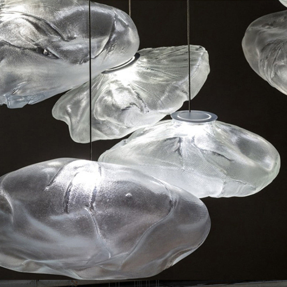 Avi Suspension Globe, Métal/Verre, Clair/Gris/Ambre - Neutralighting